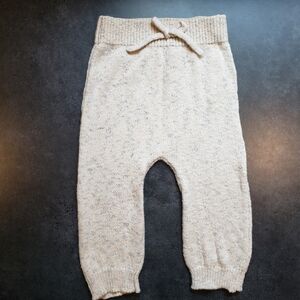 QUINCY MAE Cream Knit Leggings 12-18 M